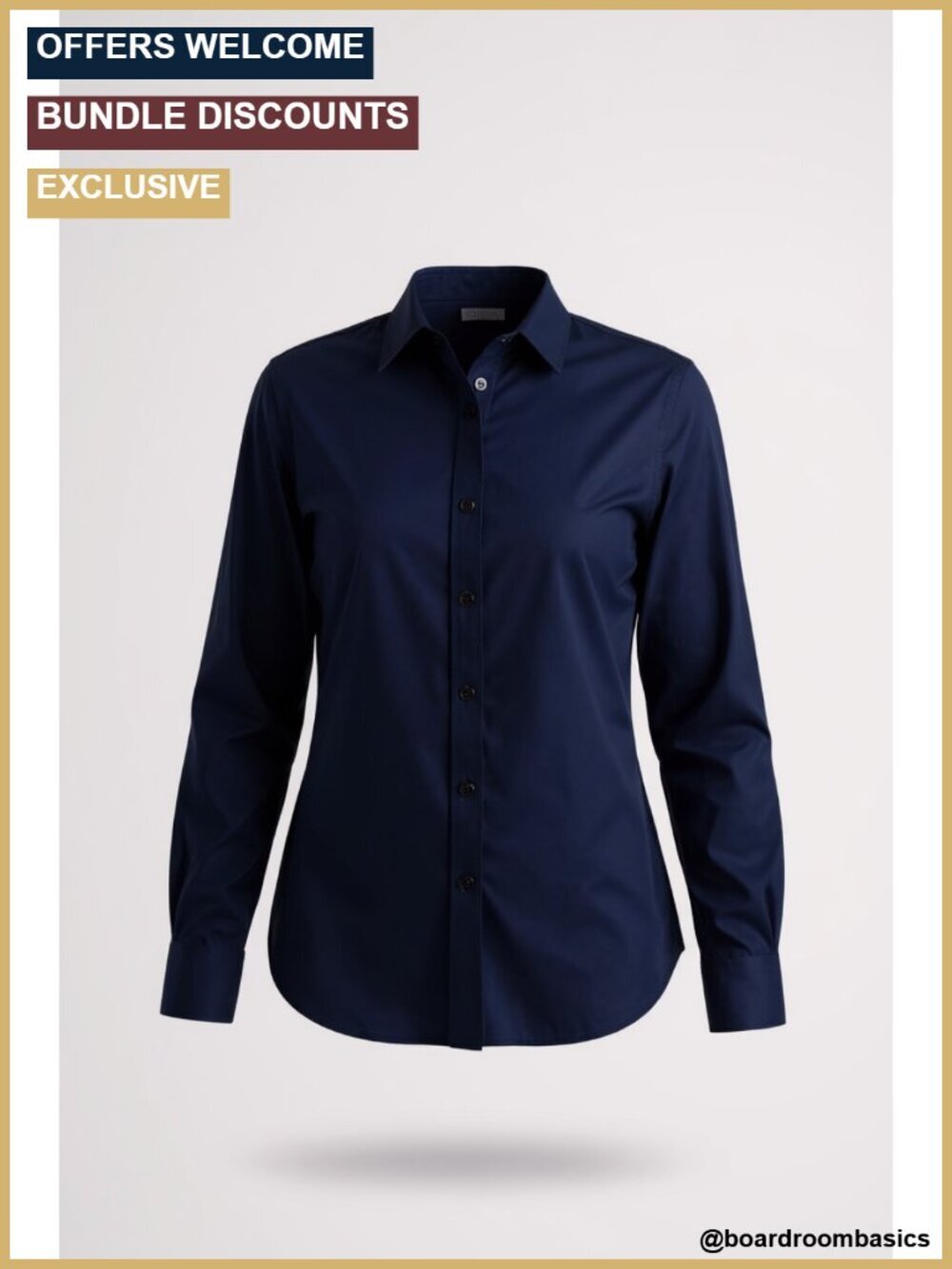 Women's Premium Formal Dress Shirt with Concealed Placket